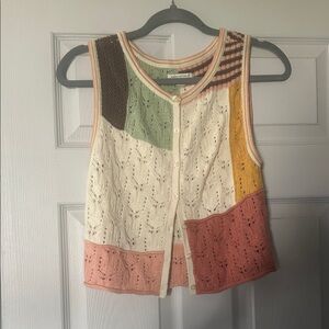American Eagle Outfitters Multicolor Patchwork Blouse
